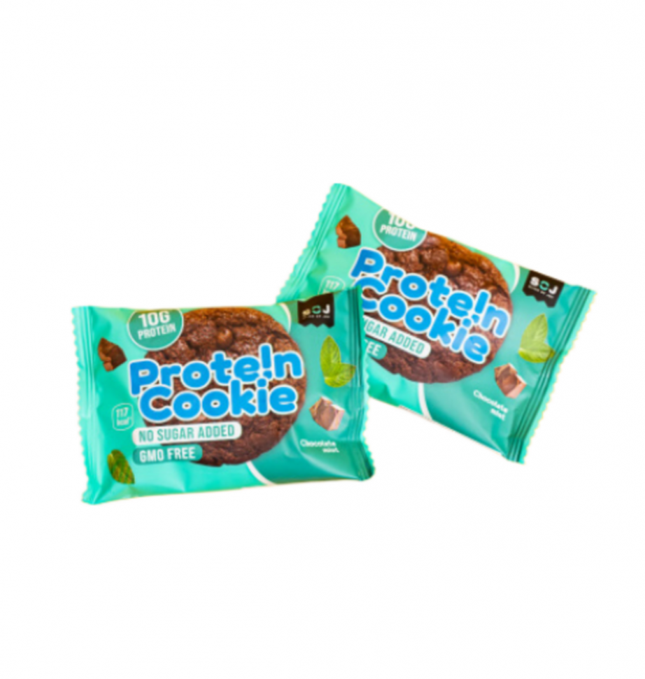 Печенье PROTEIN COOKIE SOJ cо вкусом мята-шоколад, Zero (37г)
